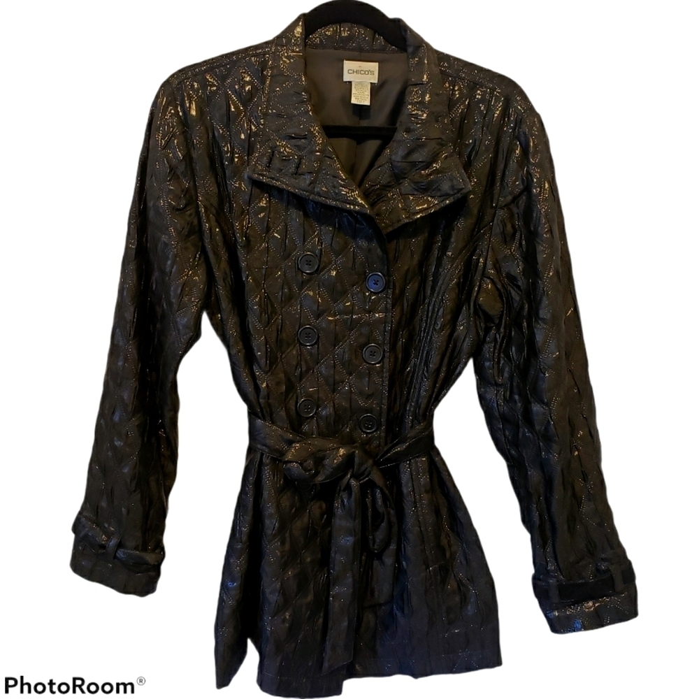 Chico's size 1 black jacket #032